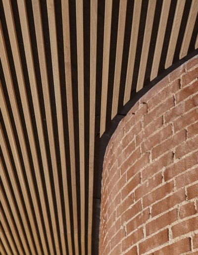 akustik listeloft i eg. tilpasset rund væg