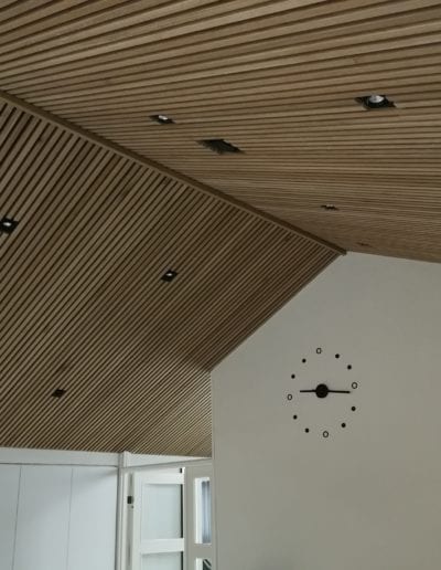 Akustik listeloft 26x26 Eg klar olie Dane-Wood lyddæmpende