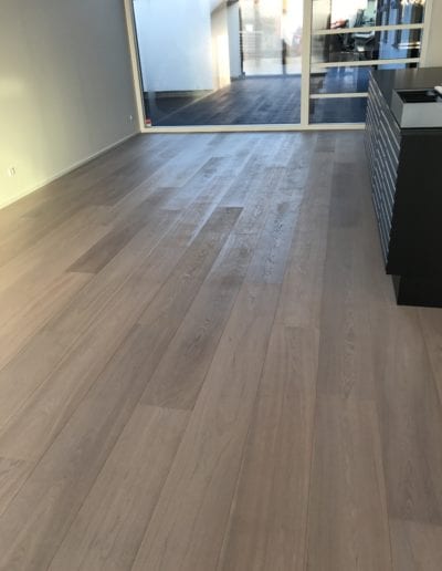 Eg plankegulve Prima med grå olie. Dane-Wood