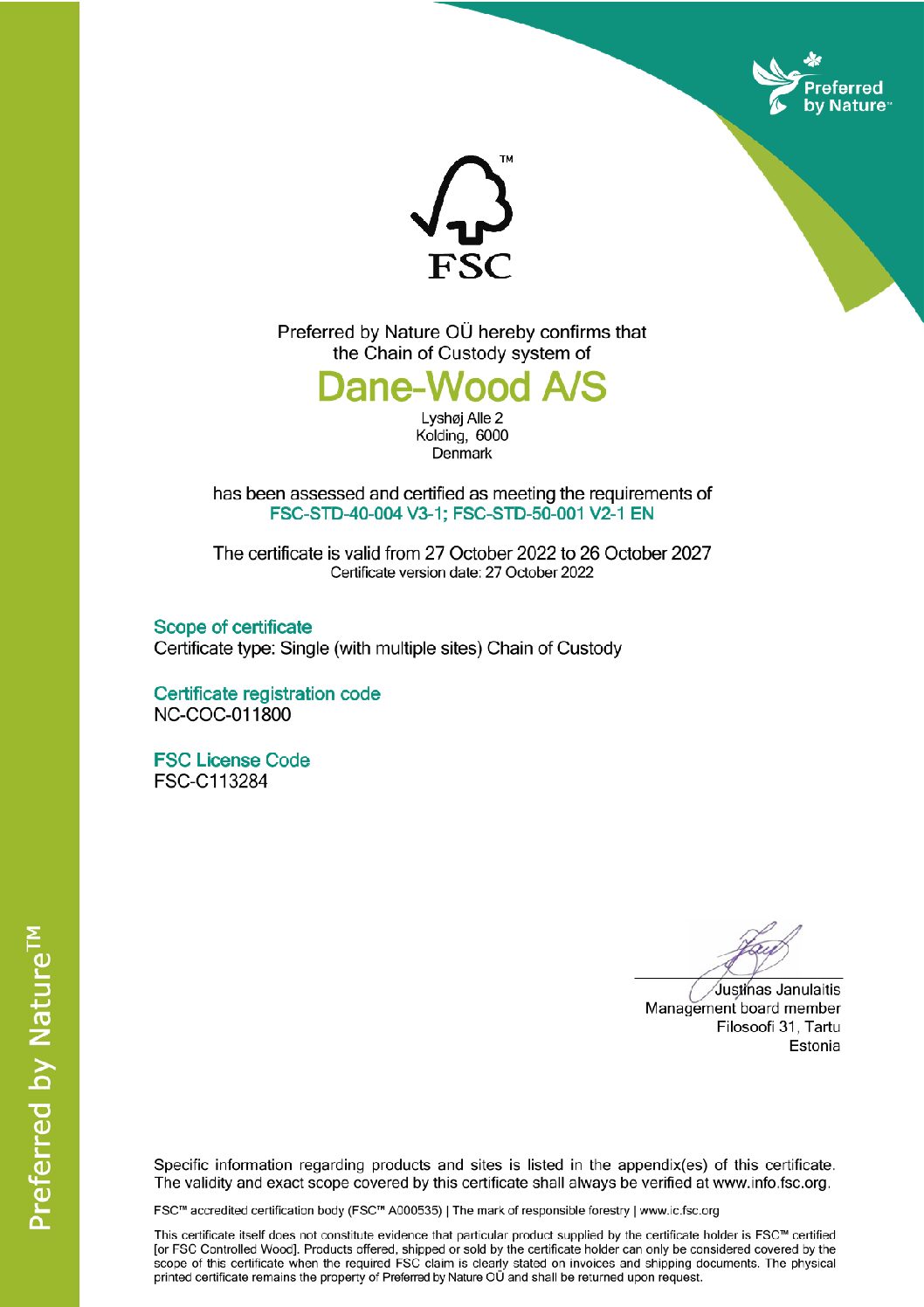 Dane-Wood A_S FSC COC Certificate 27.10.2022-1